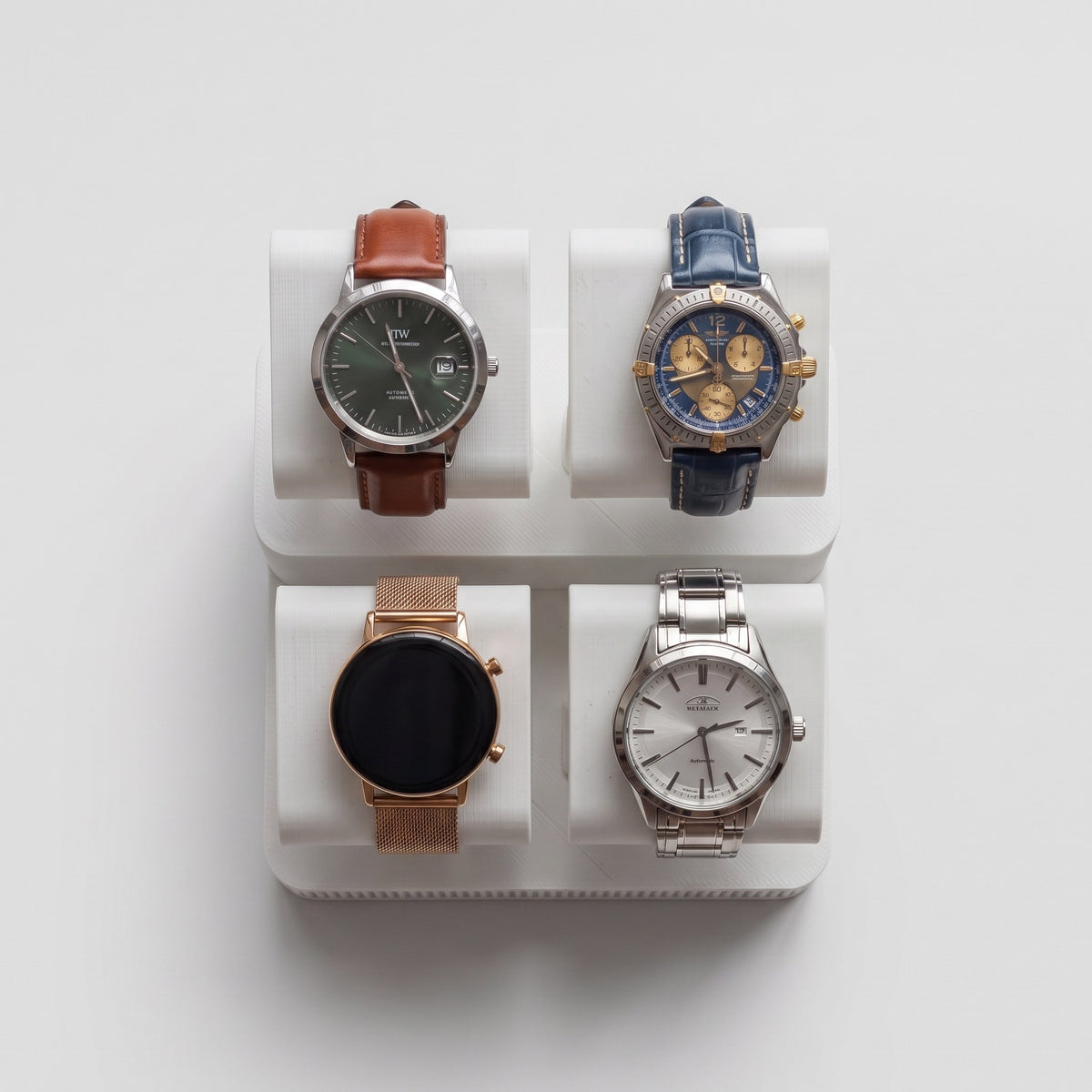 Display Rack Four in Ceramic holding four watches