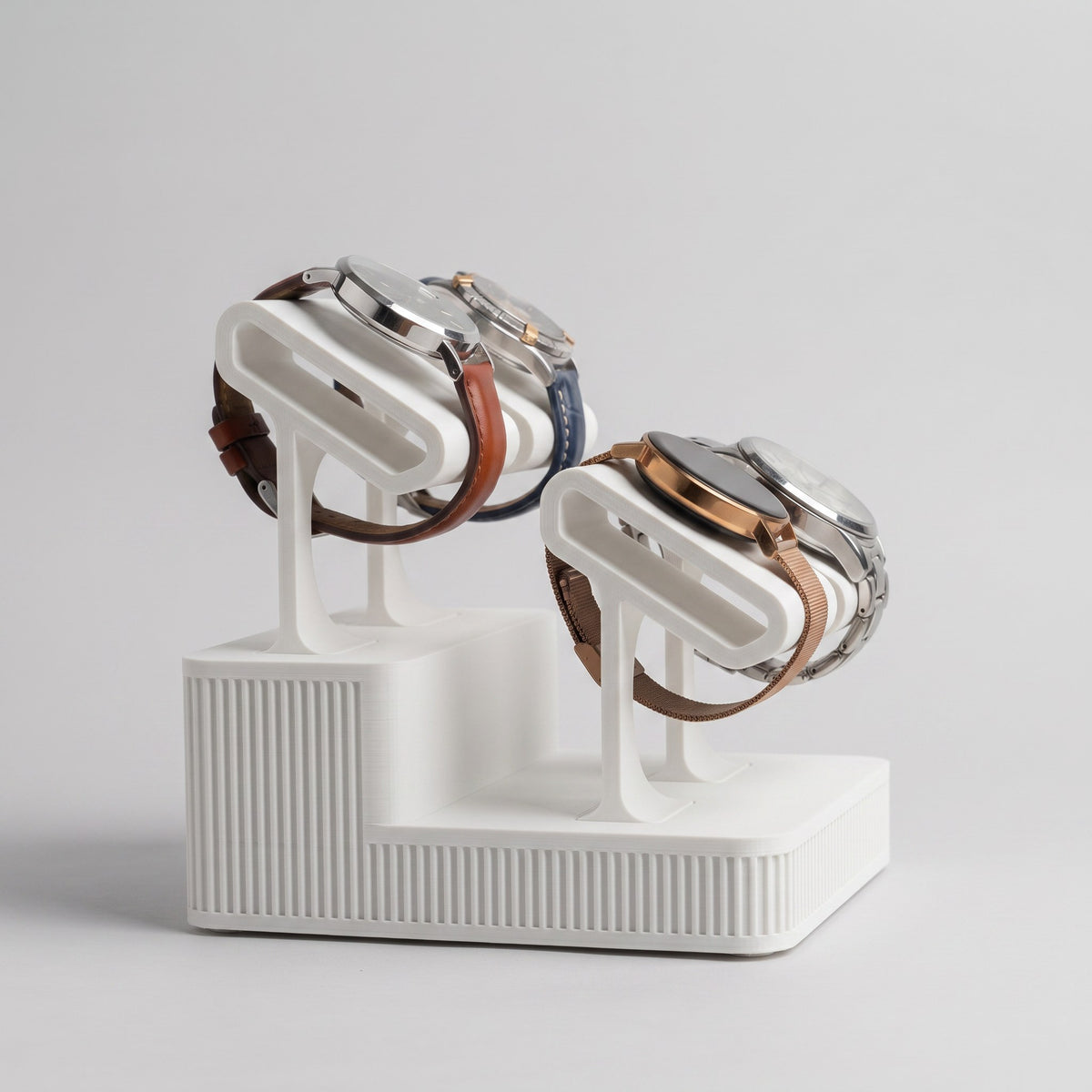 Display Rack Four in Ceramic holding four watches