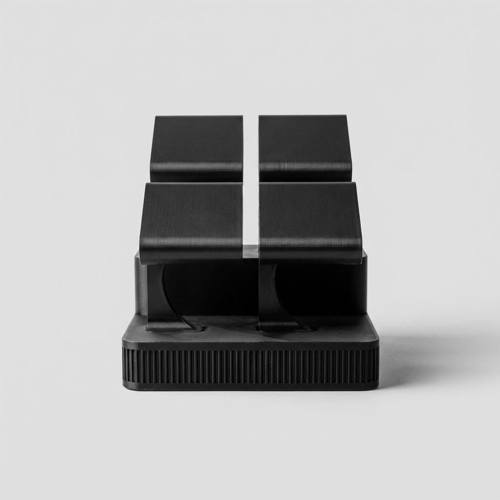 Display Rack Four in Graphite, empty