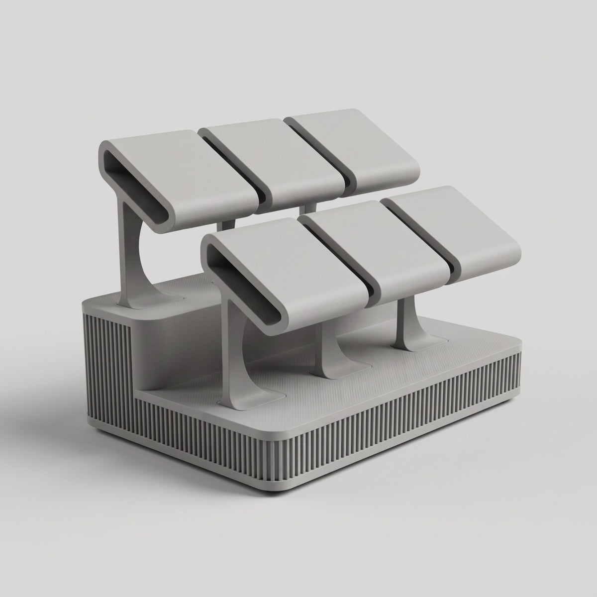 Display Rack Summit in Stone grey, empty