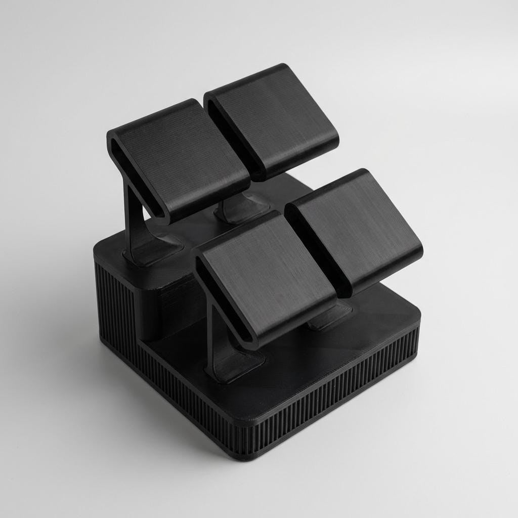 Display Rack Four watch display stand in Graphite