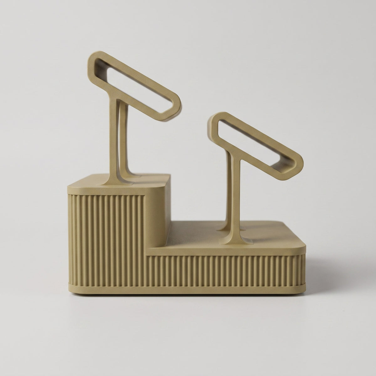 Display Rack Four watch display stand in Olive