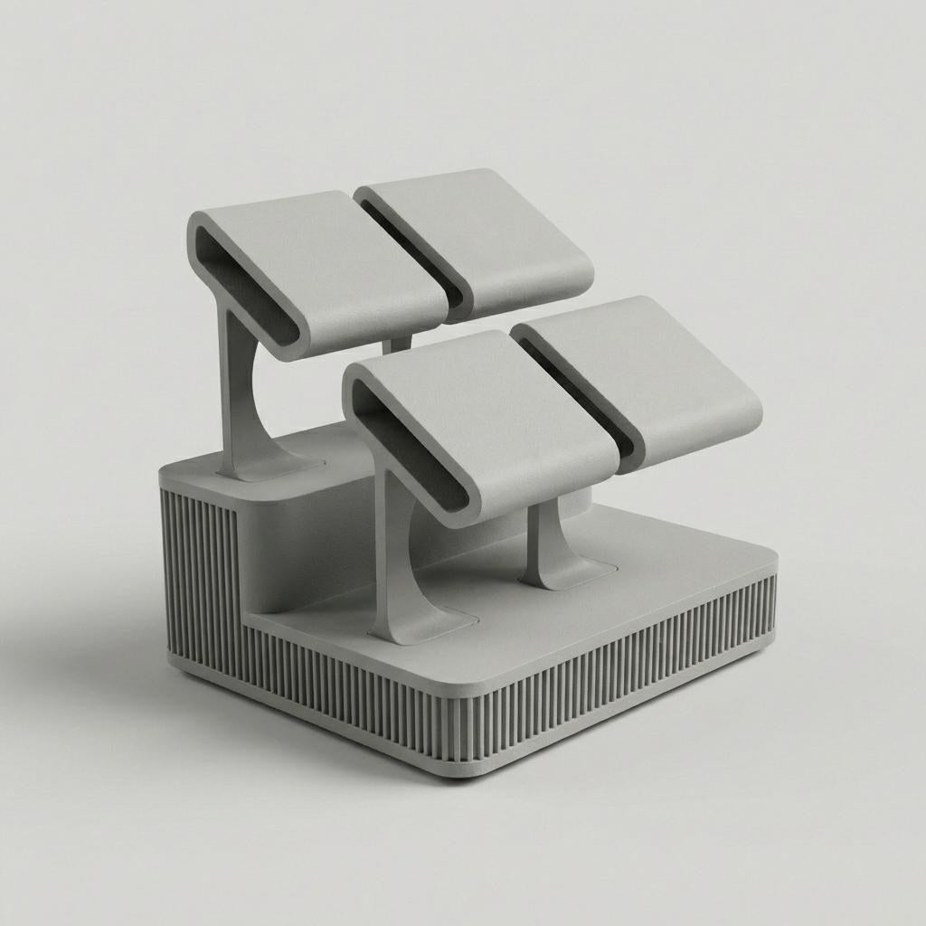 Display Rack Four watch display stand in Stone