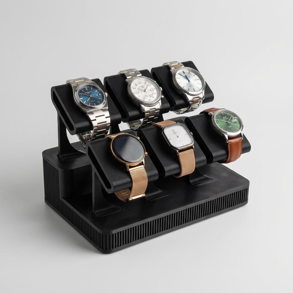 Watch Display Rack for 6 Watches – Watch Holder | Display Rack Summit