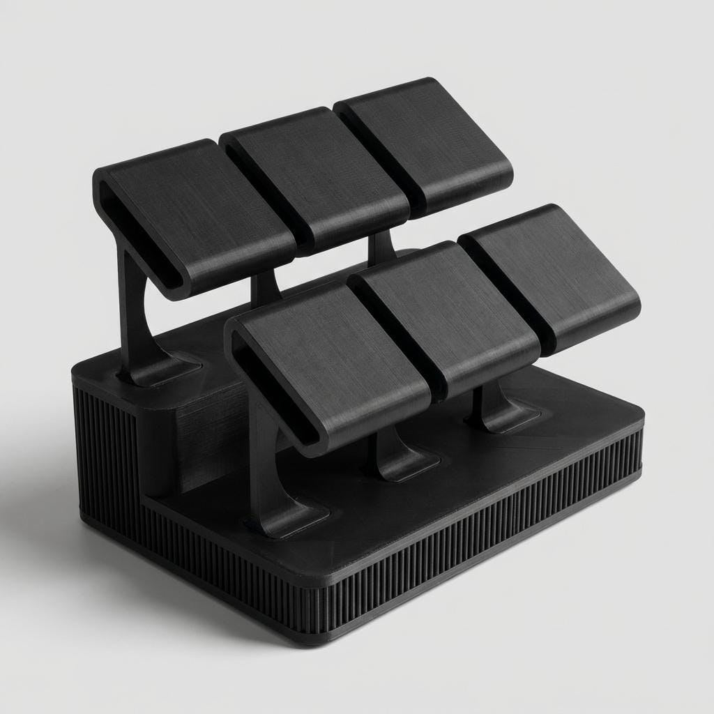 Display Rack Summit in Graphite, empty